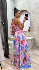 Whiney | Women’s One-Shoulder Floral Dress
