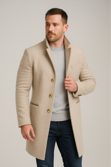 Astron | Men’s Single-Breasted Long Coat