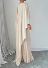 Aralisse | Women’s Pleated Batwing Sleeve Maxi Dress