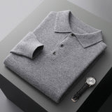 Cassiano | Men’s Cashmere Long-Sleeve Polo