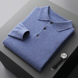 Cassiano | Men’s Cashmere Long-Sleeve Polo