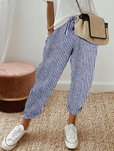Aleandro | Women’s Relaxed Linen Drawstring Trousers