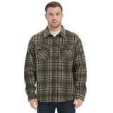 Sherpa Lined Overshirt Jacket for Men and Women | Cozy Brushed Fleece Layering Piece