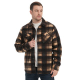 Sherpa Lined Overshirt Jacket for Men and Women | Cozy Brushed Fleece Layering Piece