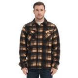 Sherpa Lined Overshirt Jacket for Men and Women | Cozy Brushed Fleece Layering Piece